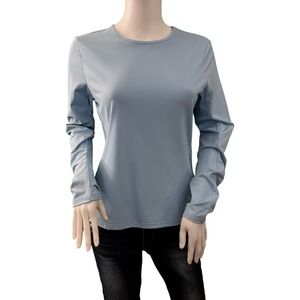 HANG TEN Womens Long Sleeve UPF 50 Protection Shirt Blue Size Small Pool Outdoor
